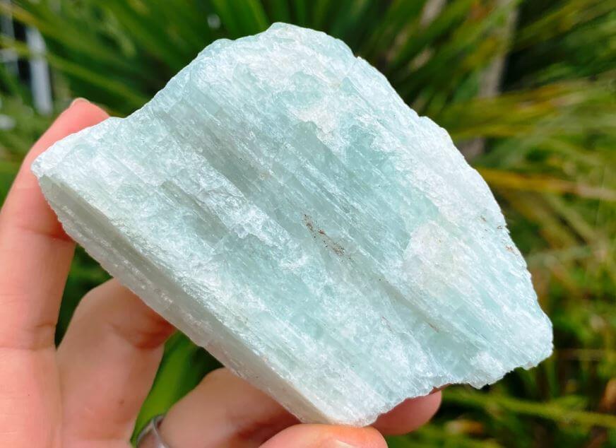 Aquamarine crystal raw stone