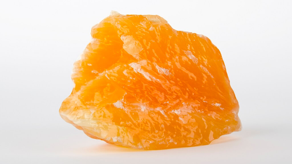Orange calcite and carnelian combination