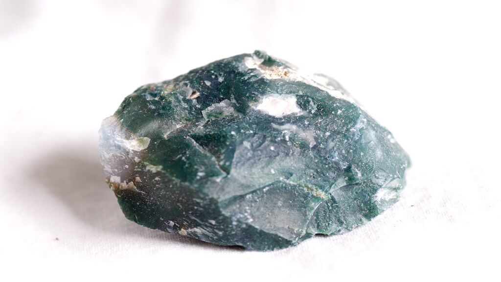 Moss Agate and Celestite Combination